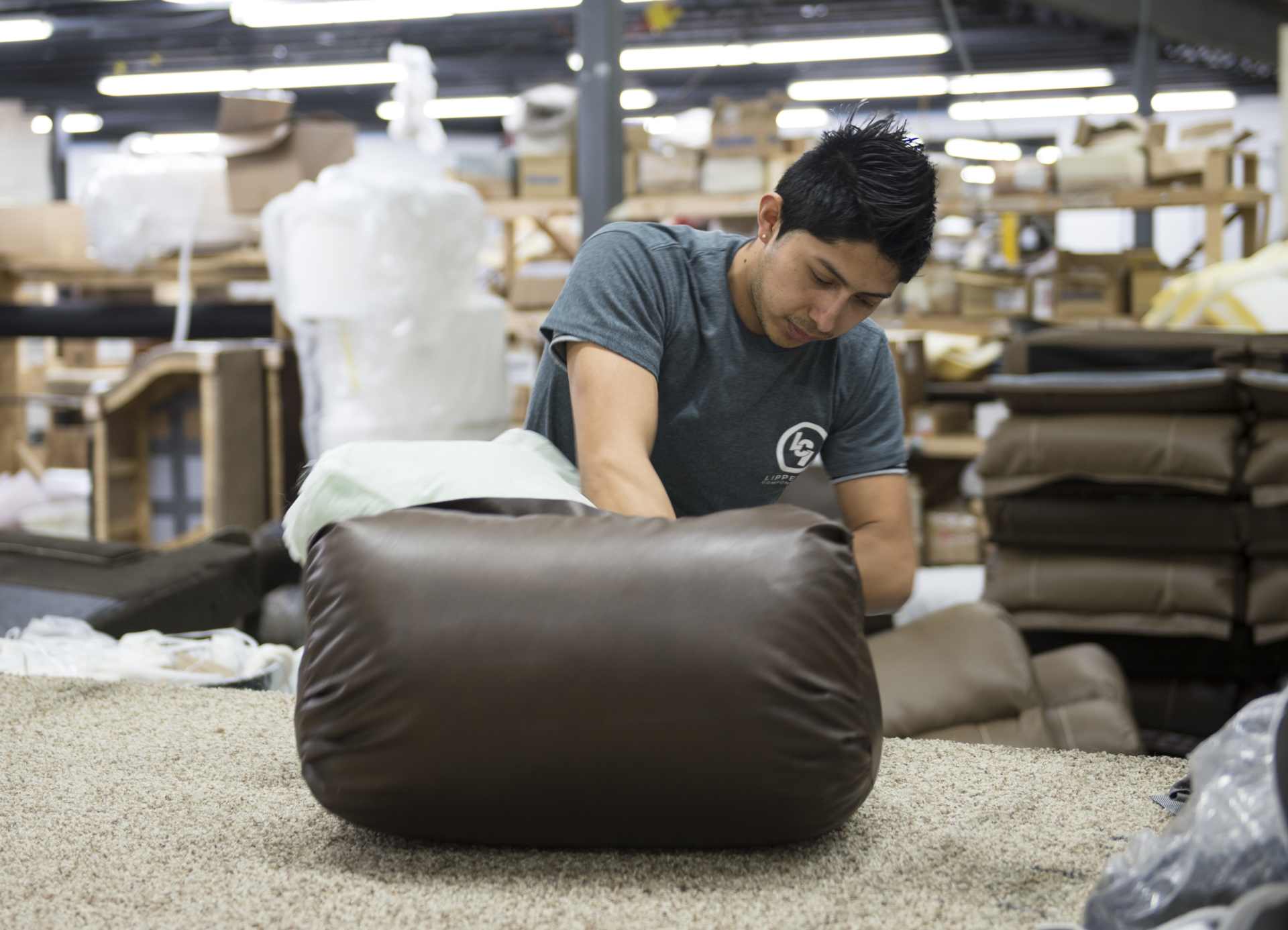 RV Furniture Manufactured by Lippert Worker